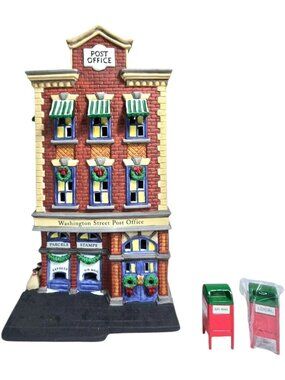 Department 56 Washington Street Post Office Christmas Village Building